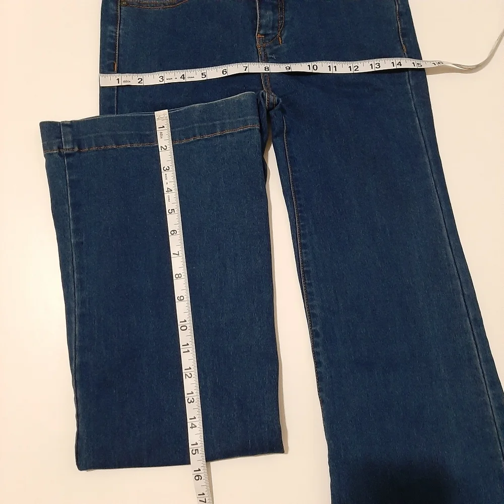 Free People Blue Flared Leg Jeans Size 26